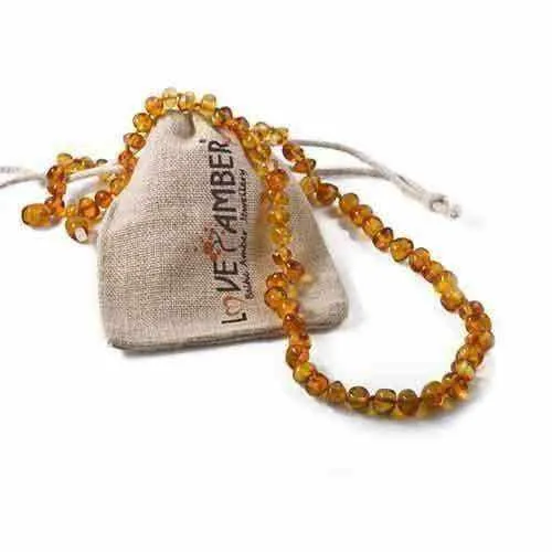 Adult Honeypot Polished Honey Baltic Amber Necklace
