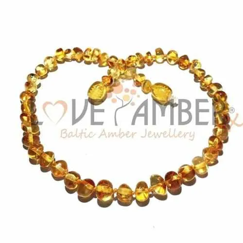 Adult Honeypot Polished Honey Baltic Amber Necklace