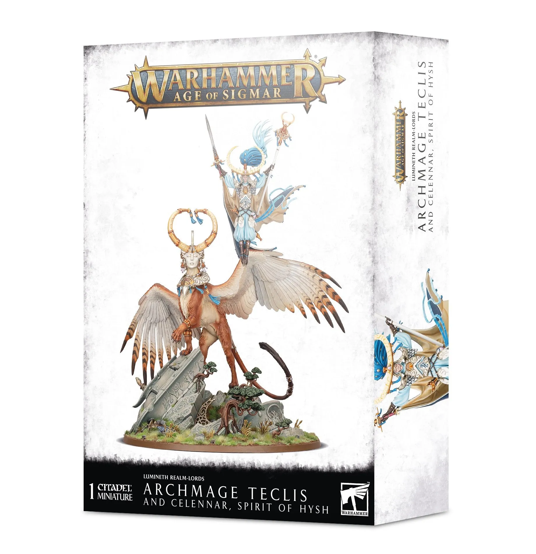 Archmage Teclis and Celennar, Spirit of Hysh - Lumineth Realm-lords (Age of Sigmar)