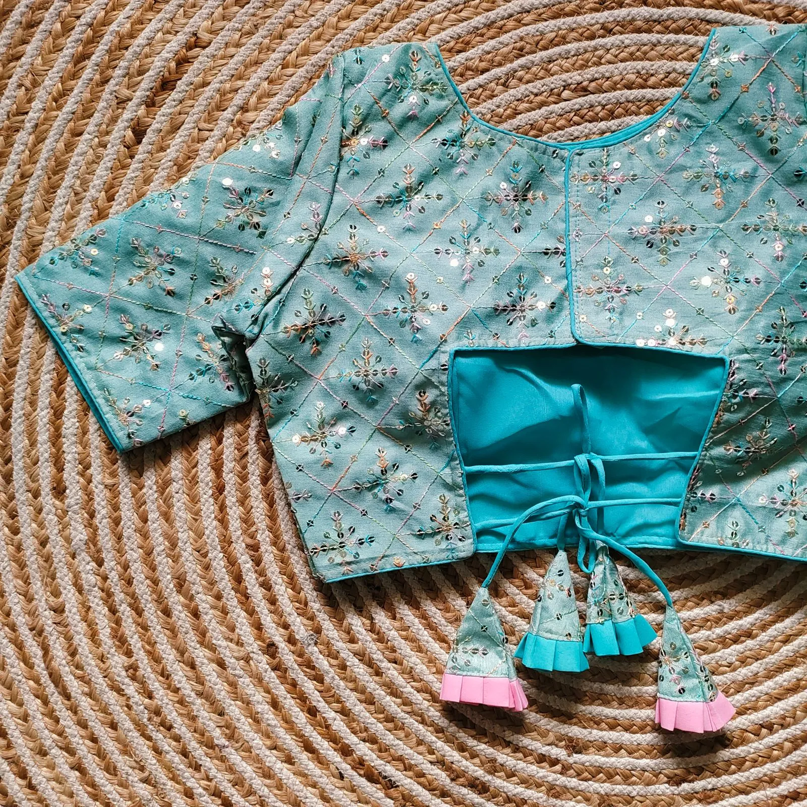 Beautiful Sequence Fancy Blouse