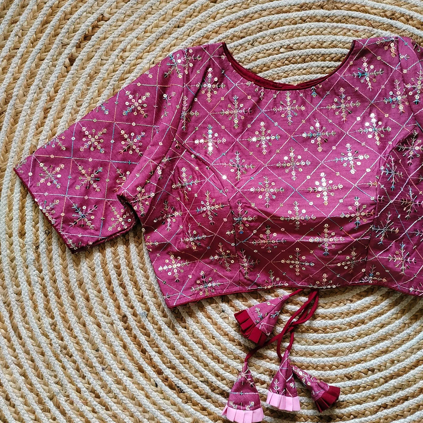 Beautiful Sequence Fancy Blouse