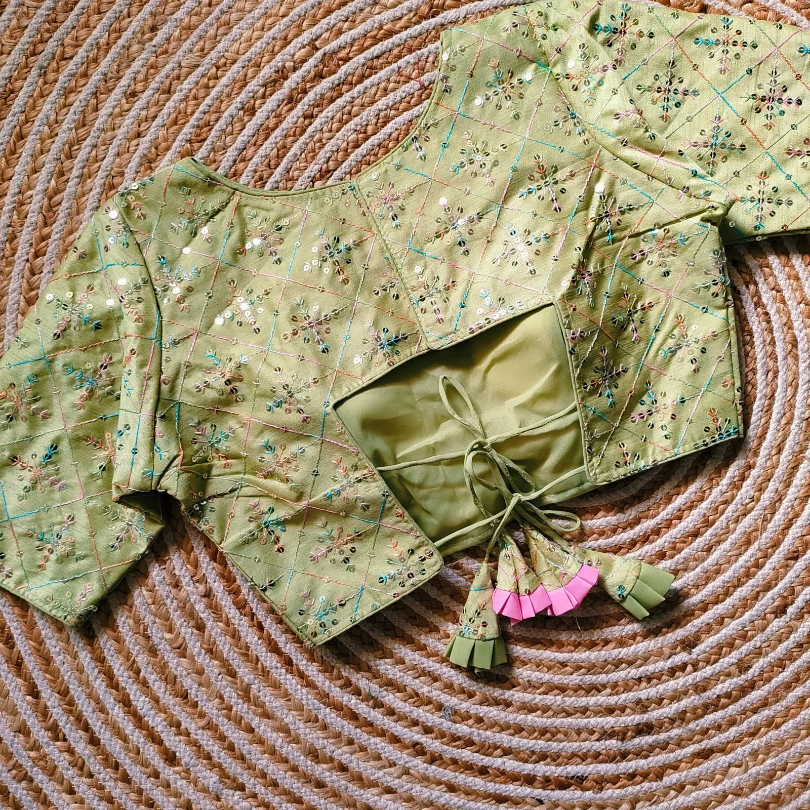 Beautiful Sequence Fancy Blouse