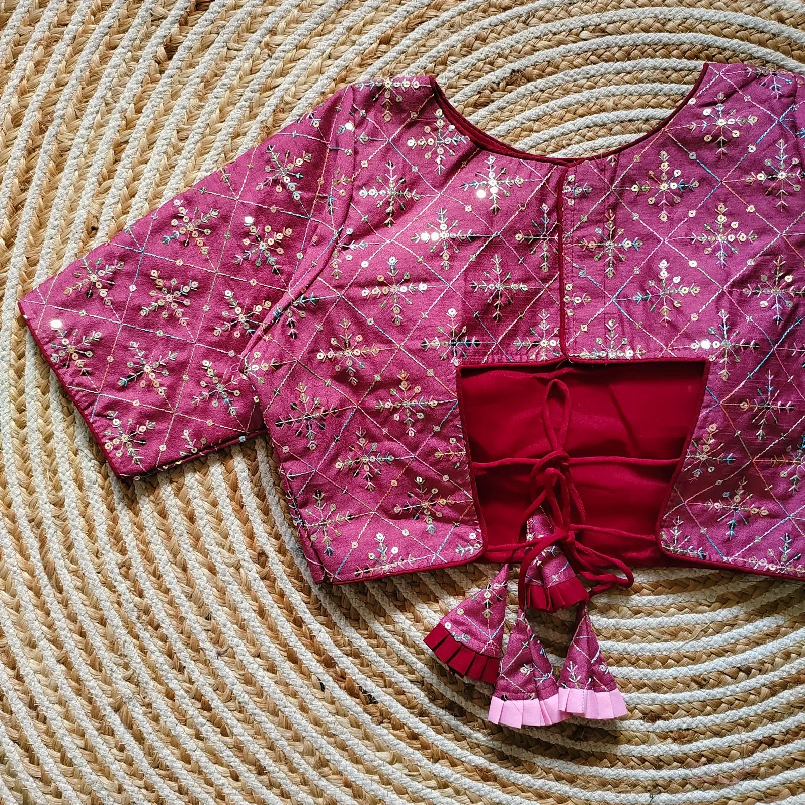 Beautiful Sequence Fancy Blouse
