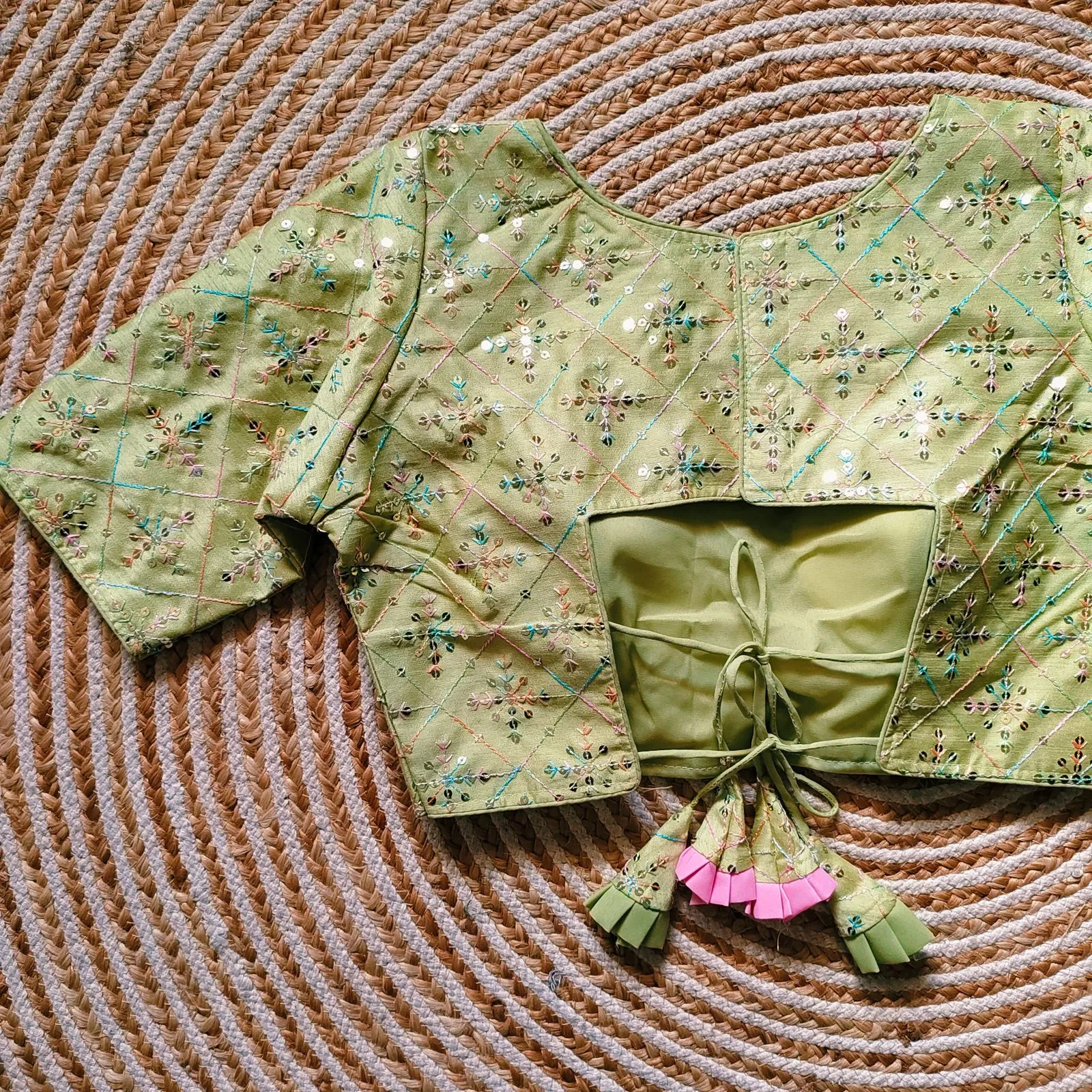 Beautiful Sequence Fancy Blouse
