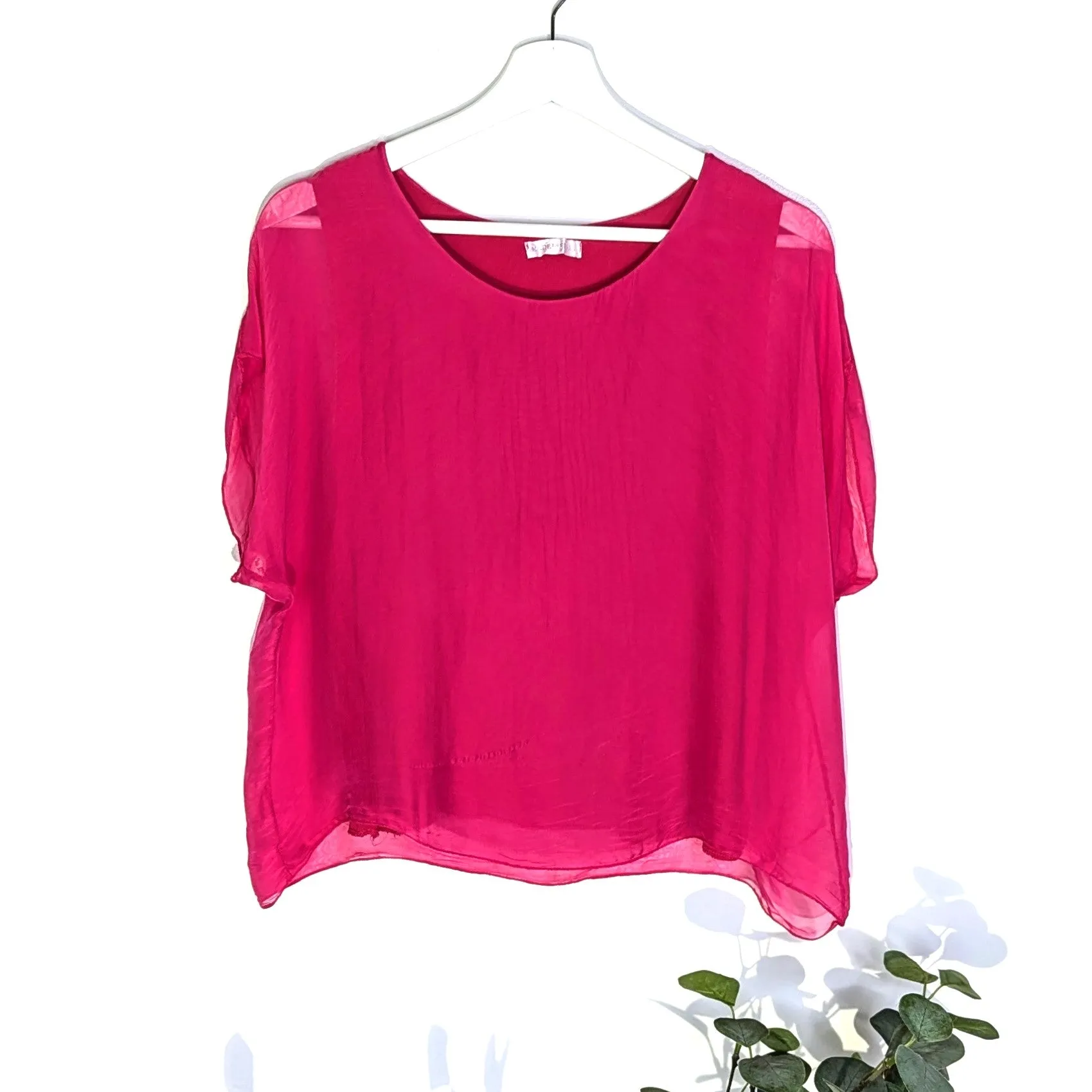 Boxy silk top (S-M)