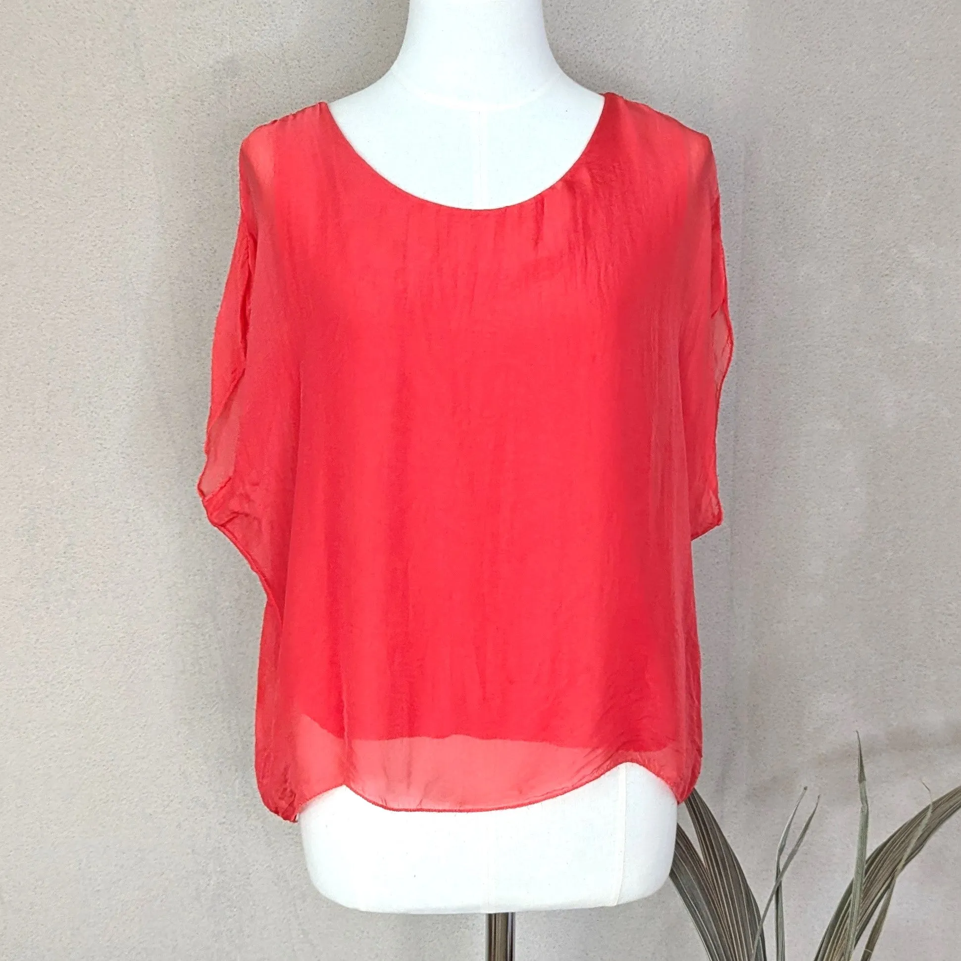 Boxy silk top (S-M)
