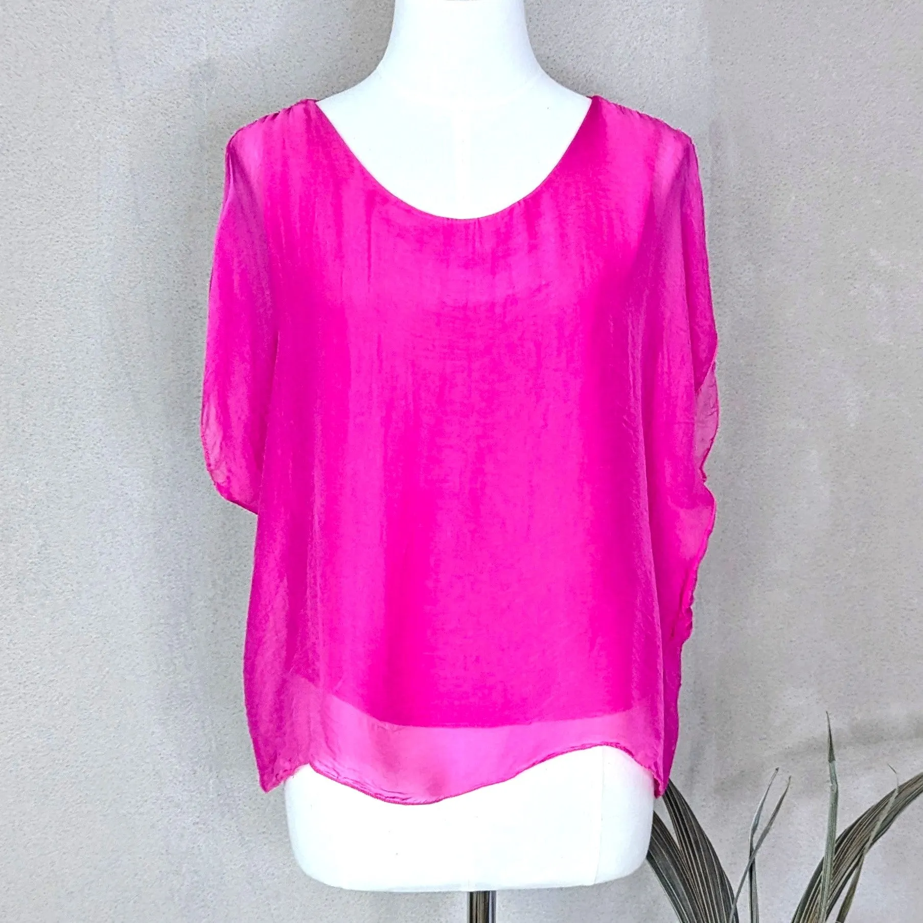 Boxy silk top (S-M)