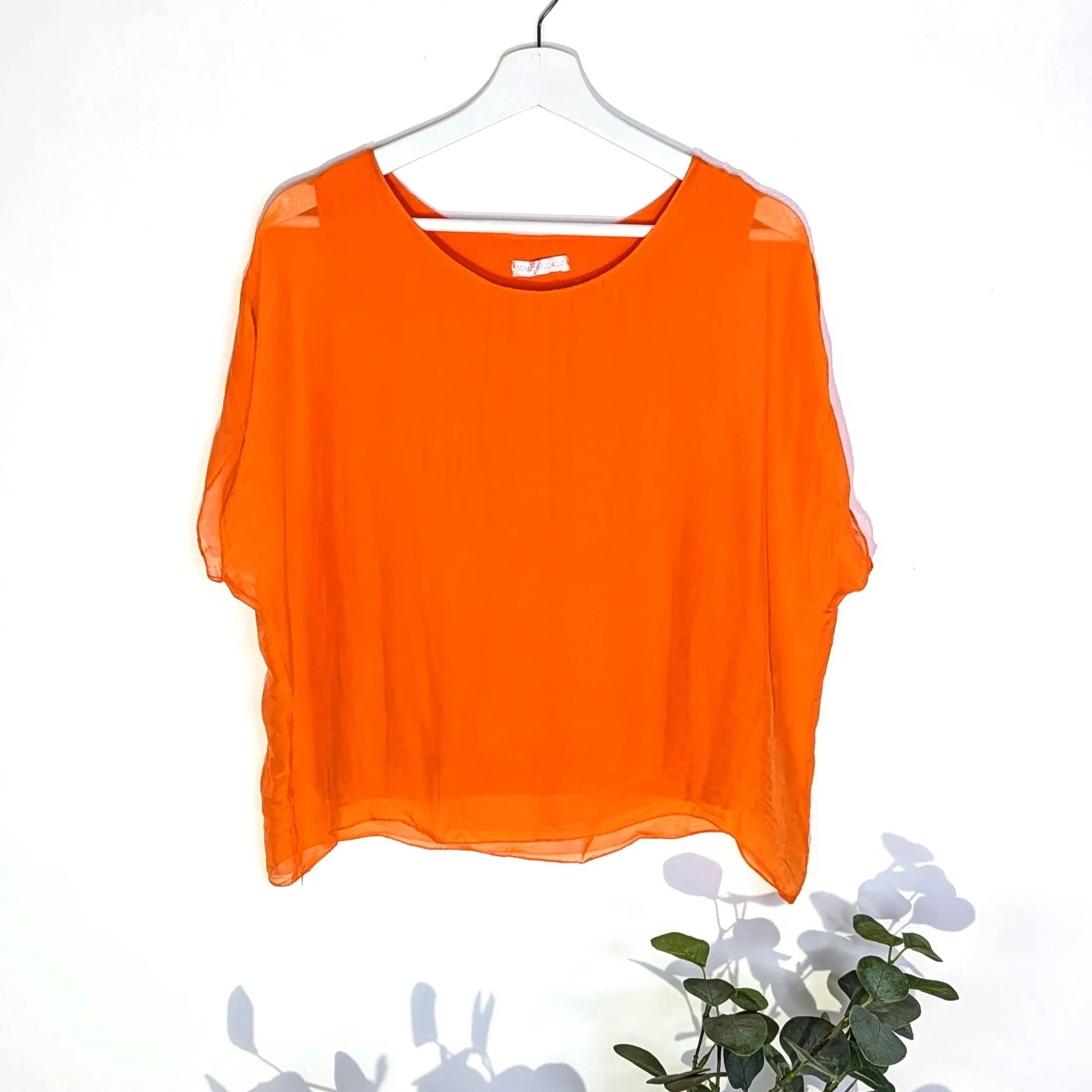 Boxy silk top (S-M)