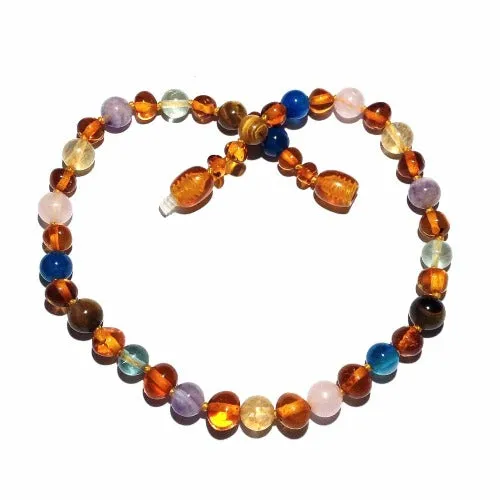 Child Solace Amber Gemstone Anxiety Stress Necklace