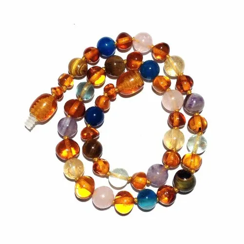 Child Solace Amber Gemstone Anxiety Stress Necklace