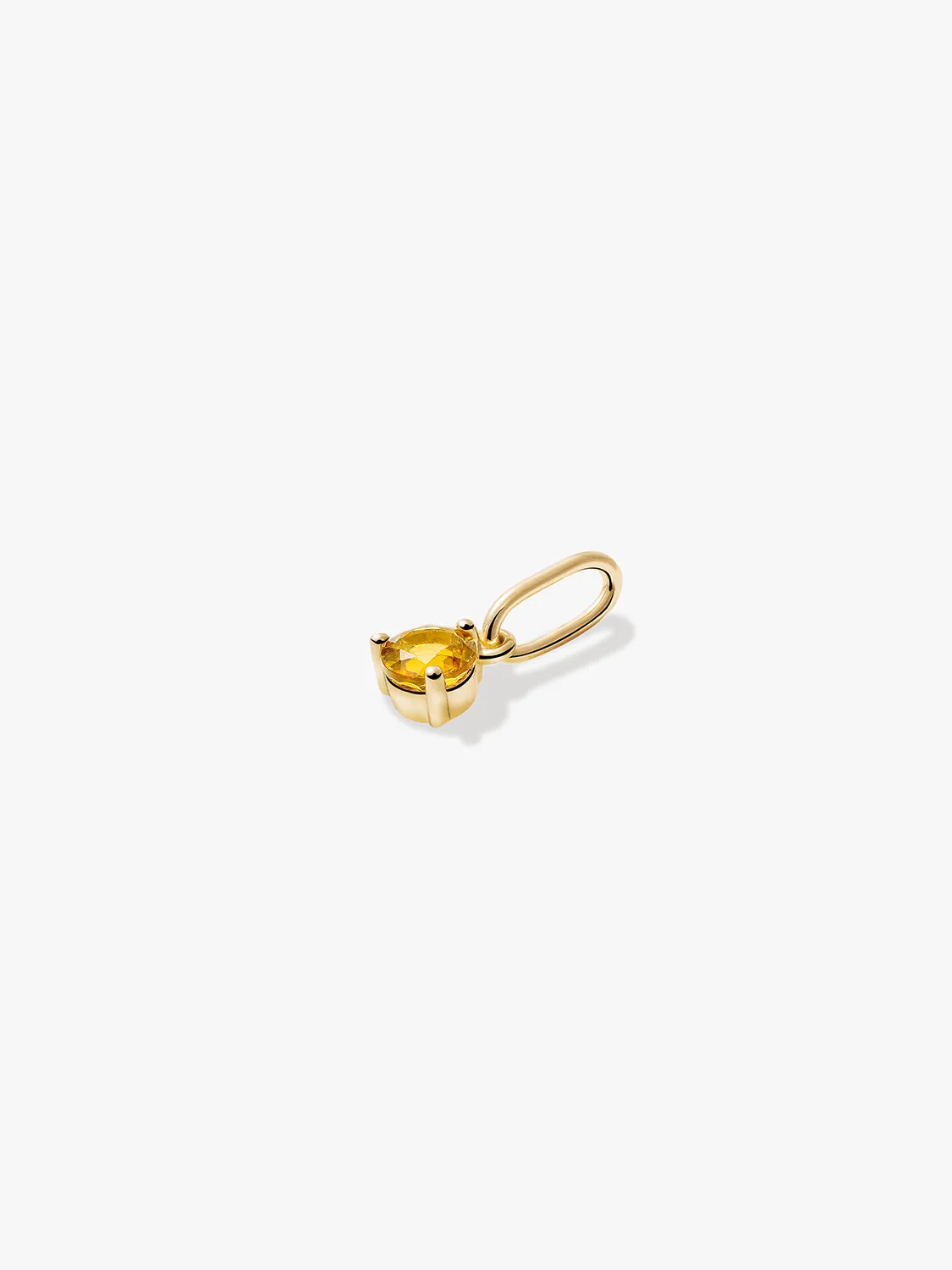 Citrine Necklace Charm