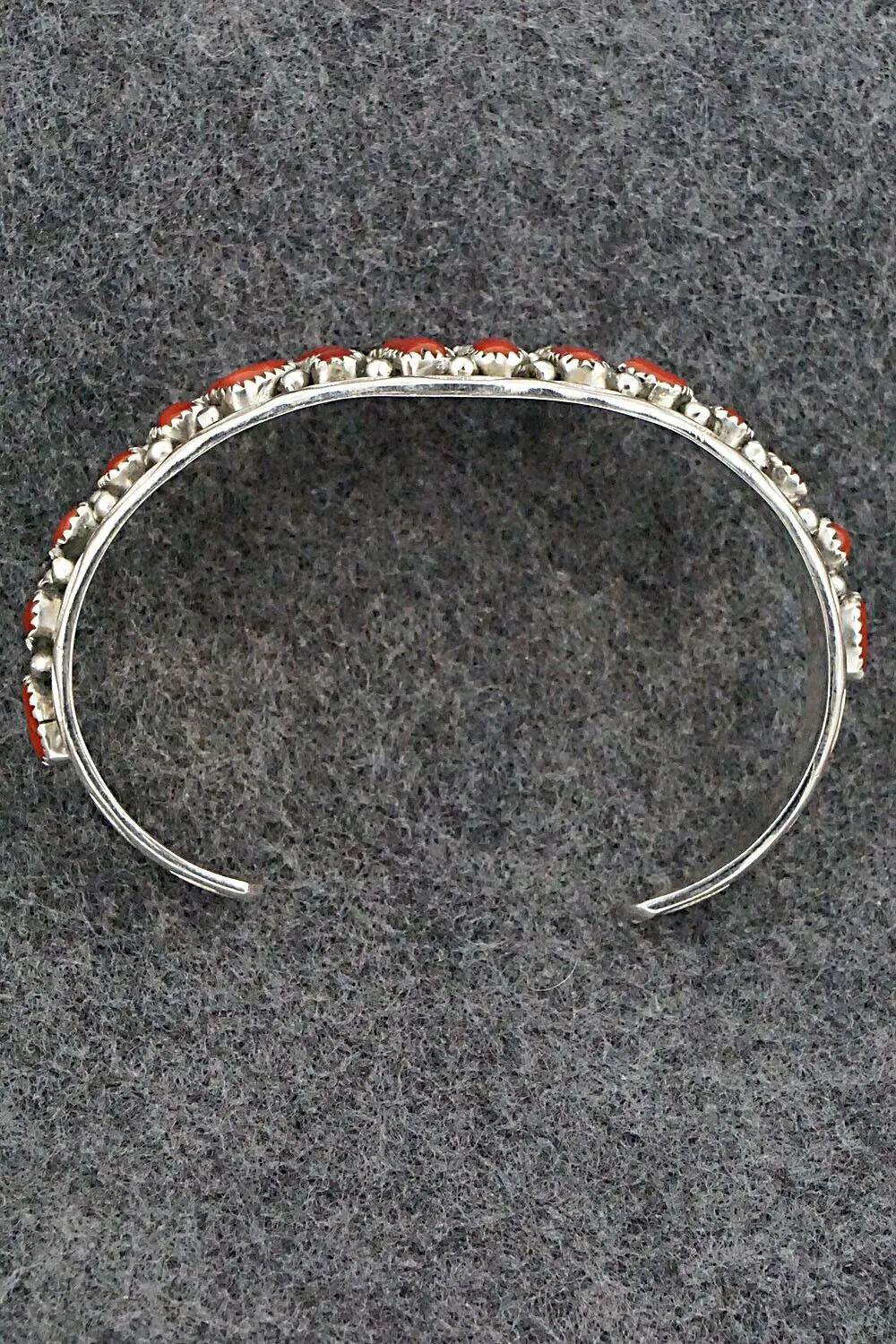 Coral & Sterling Silver Bracelet - Anita Whitegoat