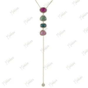 Diamond Tourmaline Necklace