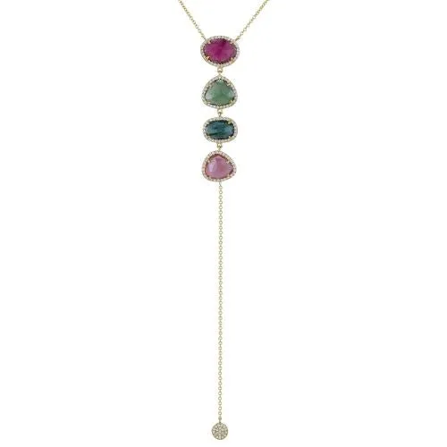 Diamond Tourmaline Necklace