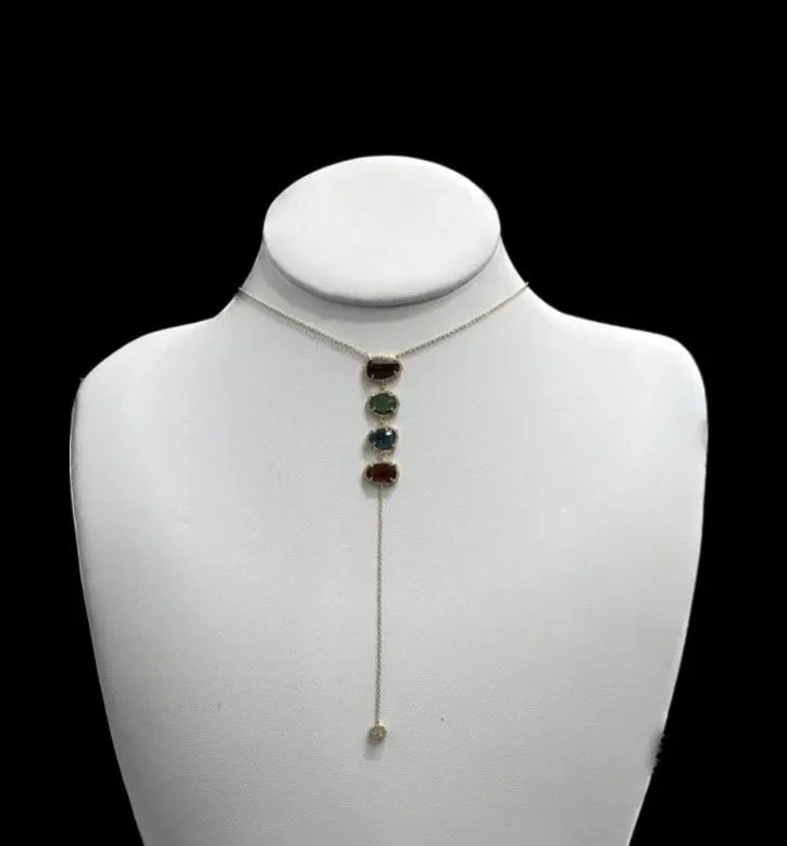 Diamond Tourmaline Necklace