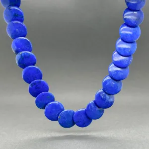 Estate Tiffany & Co. Picasso 18K Y Gold Lapis Lazuli Beaded Necklace