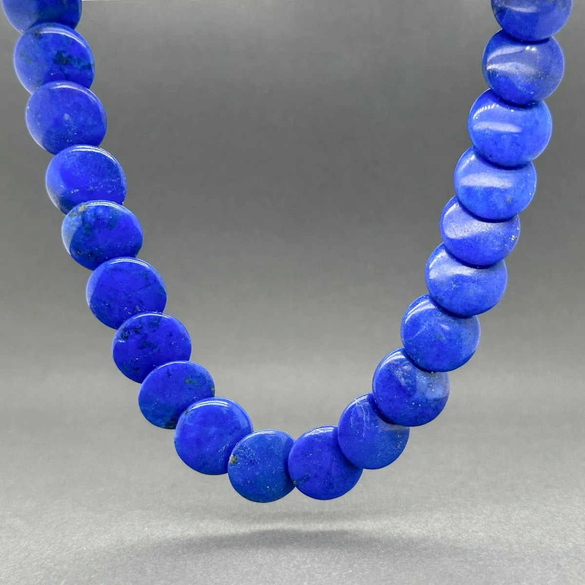 Estate Tiffany & Co. Picasso 18K Y Gold Lapis Lazuli Beaded Necklace