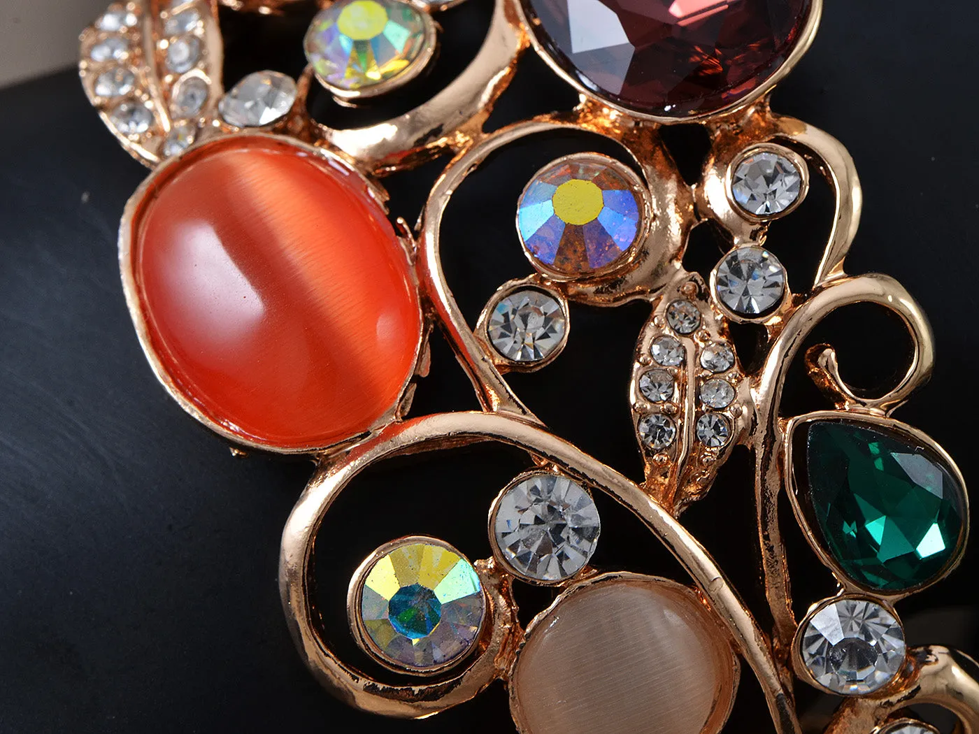 Gems And Encrusted Feminine Chic Bangle