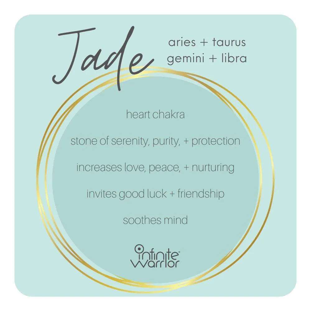 Jade Crystal Bracelet | Sandalwood Essential Oil Diffuser | Triangle Collection