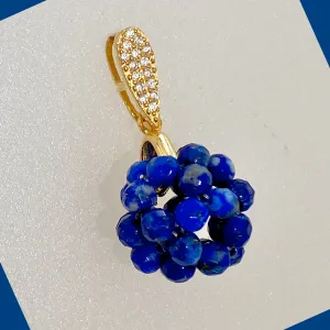 Lapis Lazuli Cluster Ball Pendant