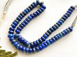 Lapis Lazuli Gemstone Rondelle Shape Beads