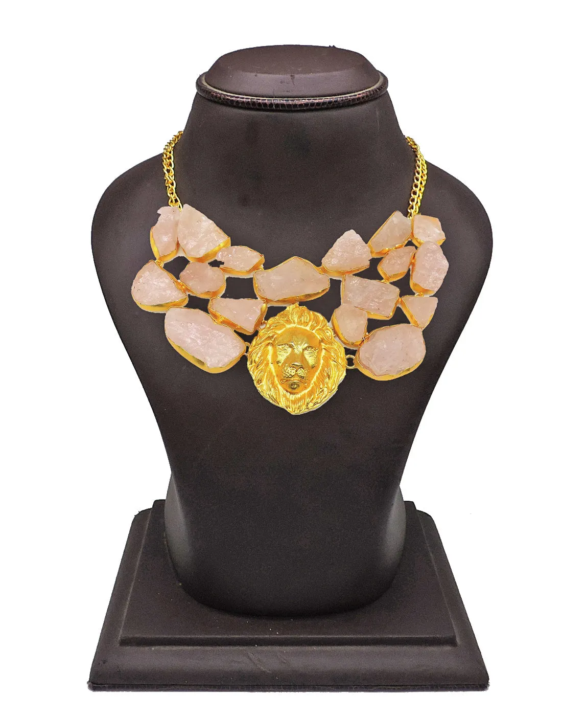 Lion & Rose Statement Necklace