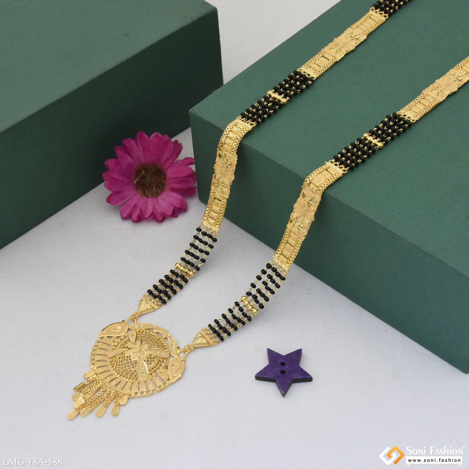 Magnificent Design Gold Plated Mangalsutra for Women - Style A588