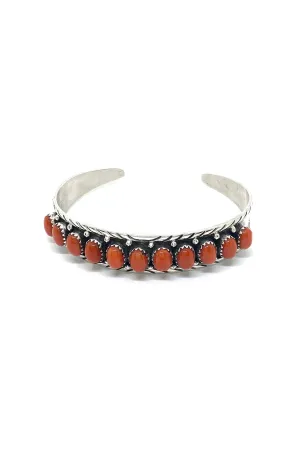 Mediterranean Red Coral Row Bracelet