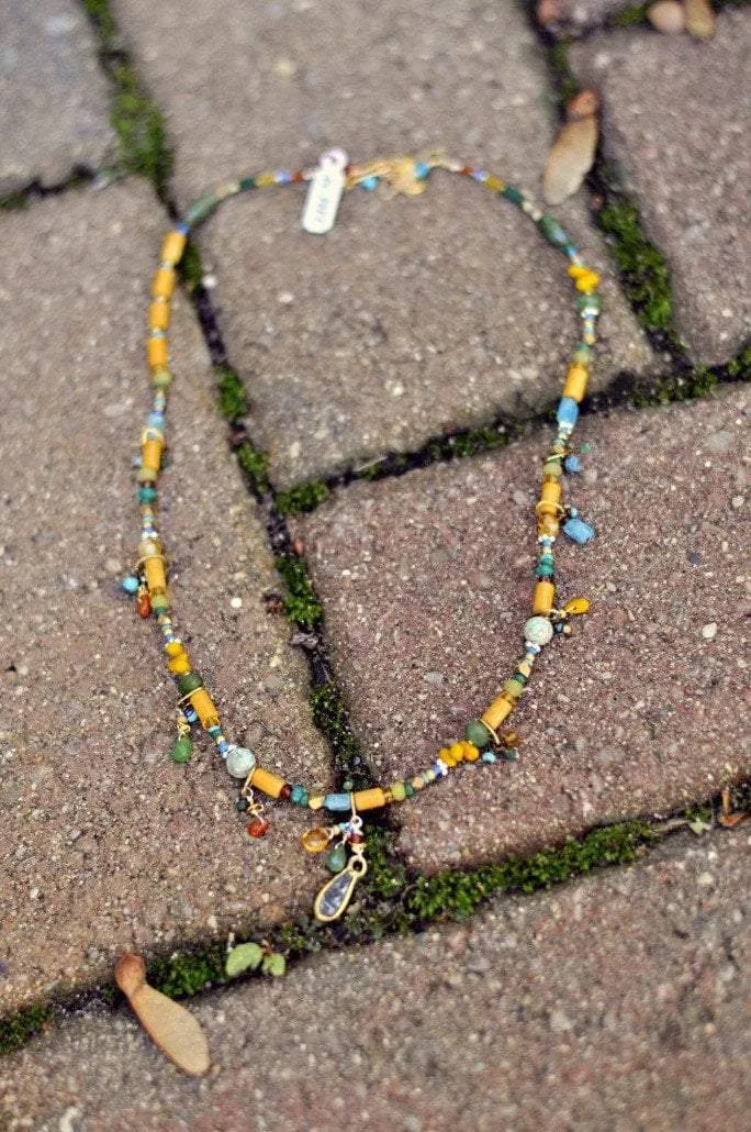 Multi-stone Thai Buddha Necklace