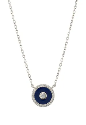 Mystique Amulet Lapis Lazuli Pendant Necklace Silver
