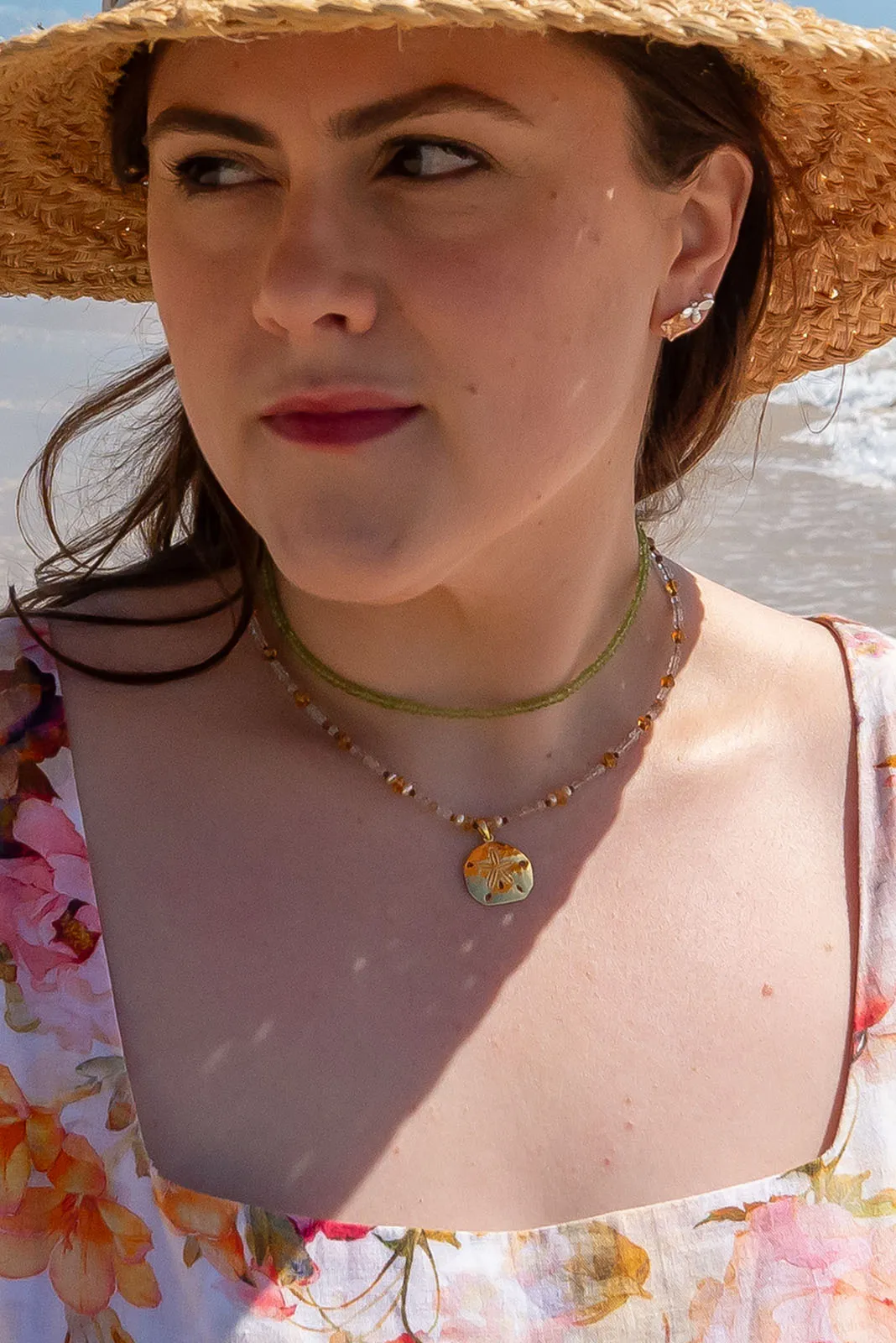 Necklace Gemstone Golden Sands
