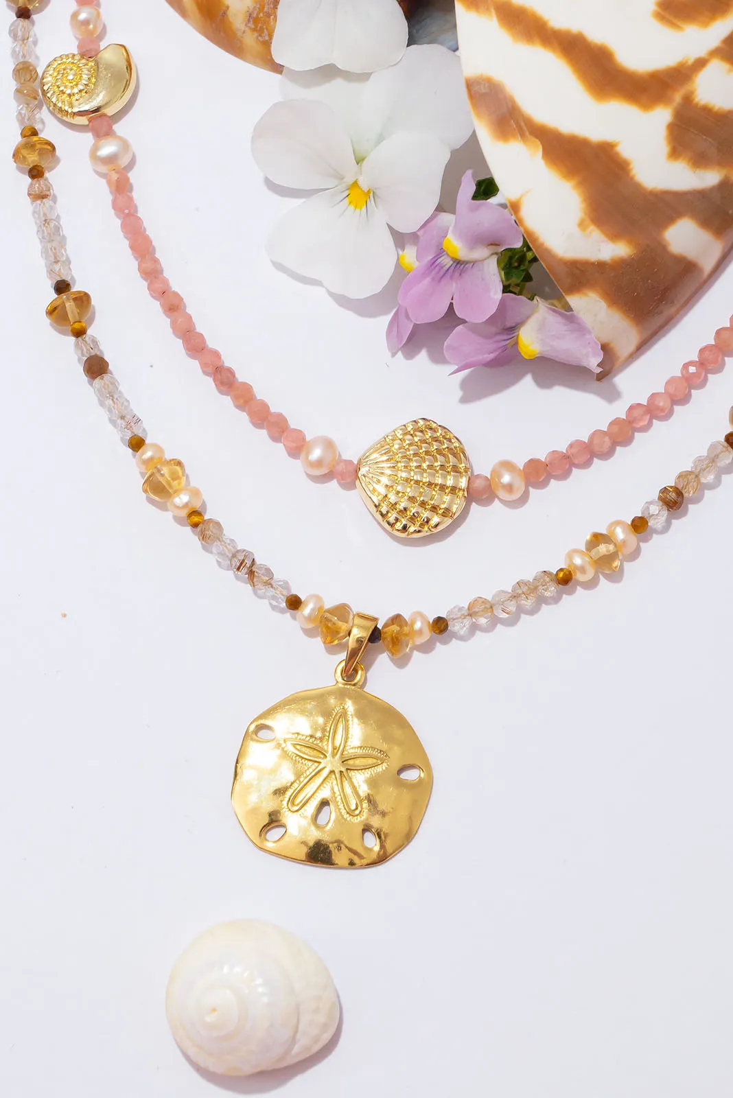 Necklace Gemstone Golden Sands