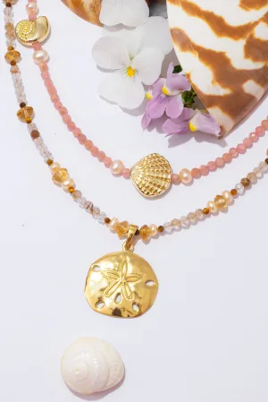 Necklace Gemstone Golden Sands