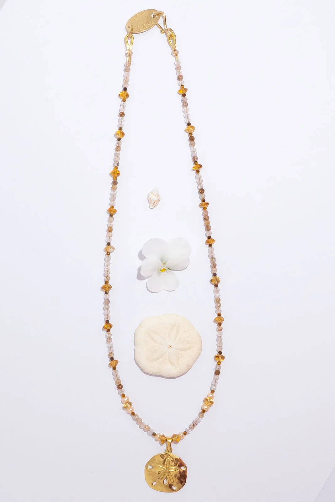 Necklace Gemstone Golden Sands