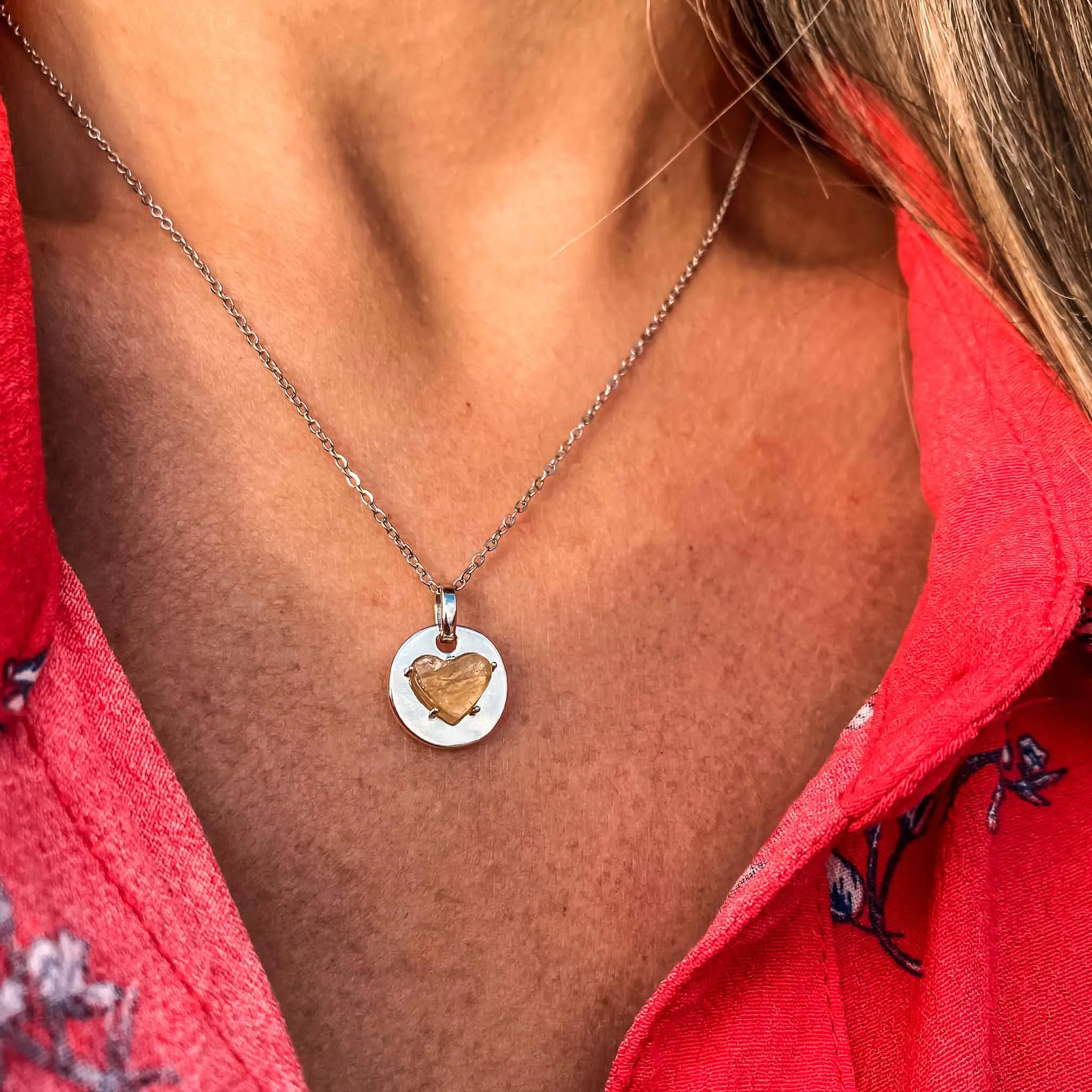 NOVEMBER Birthstone Jane Necklace in Citrine