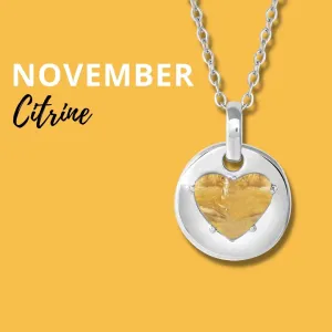 NOVEMBER Birthstone Jane Necklace in Citrine