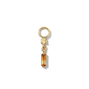 Ombre Charm, Citrine, Gold