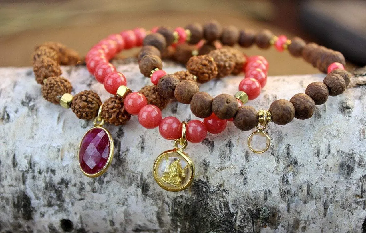 Shakta Coral Bracelet Stack