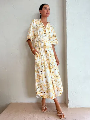 Significant Other Maia Midi Dress in Golden Blossom