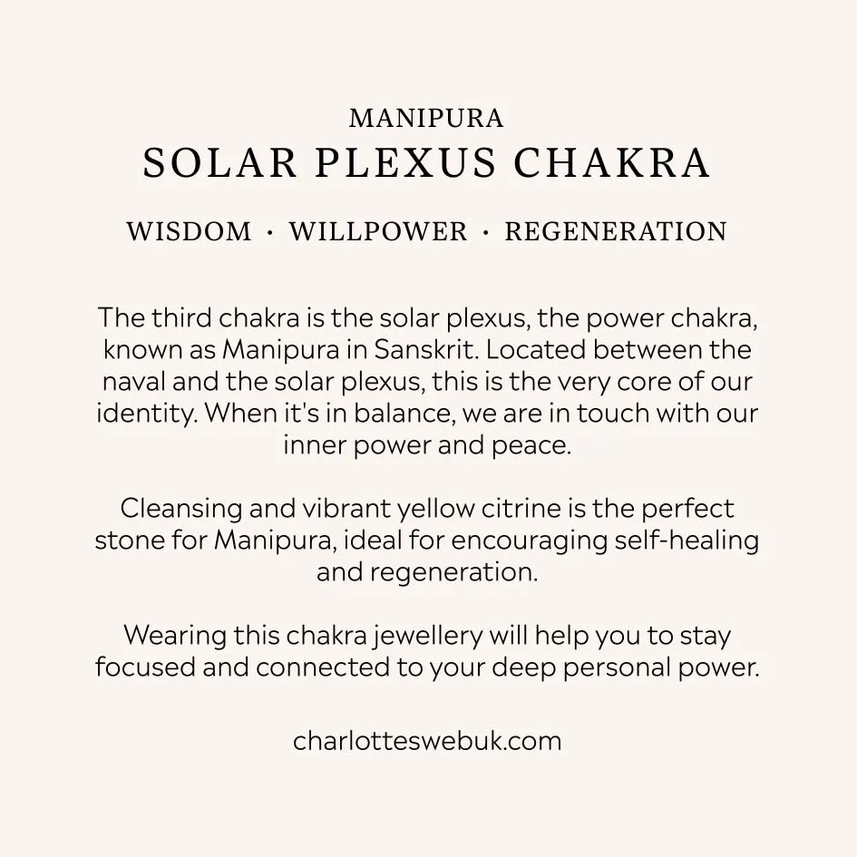 Solar Plexus Chakra Necklace
