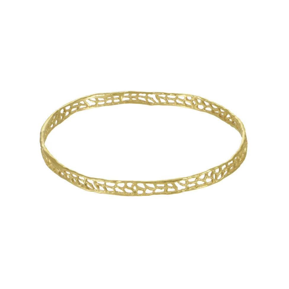Thin Coral Bangle Bracelet